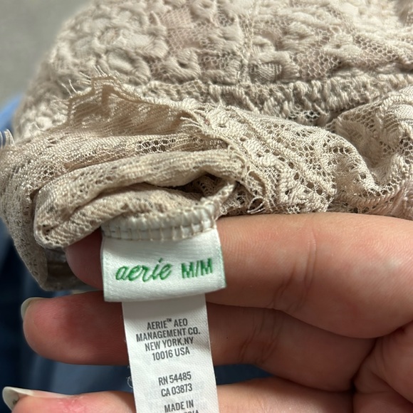 Aerie 🤍Eyelash Lace Racerback Bralette - Picture 9 of 9